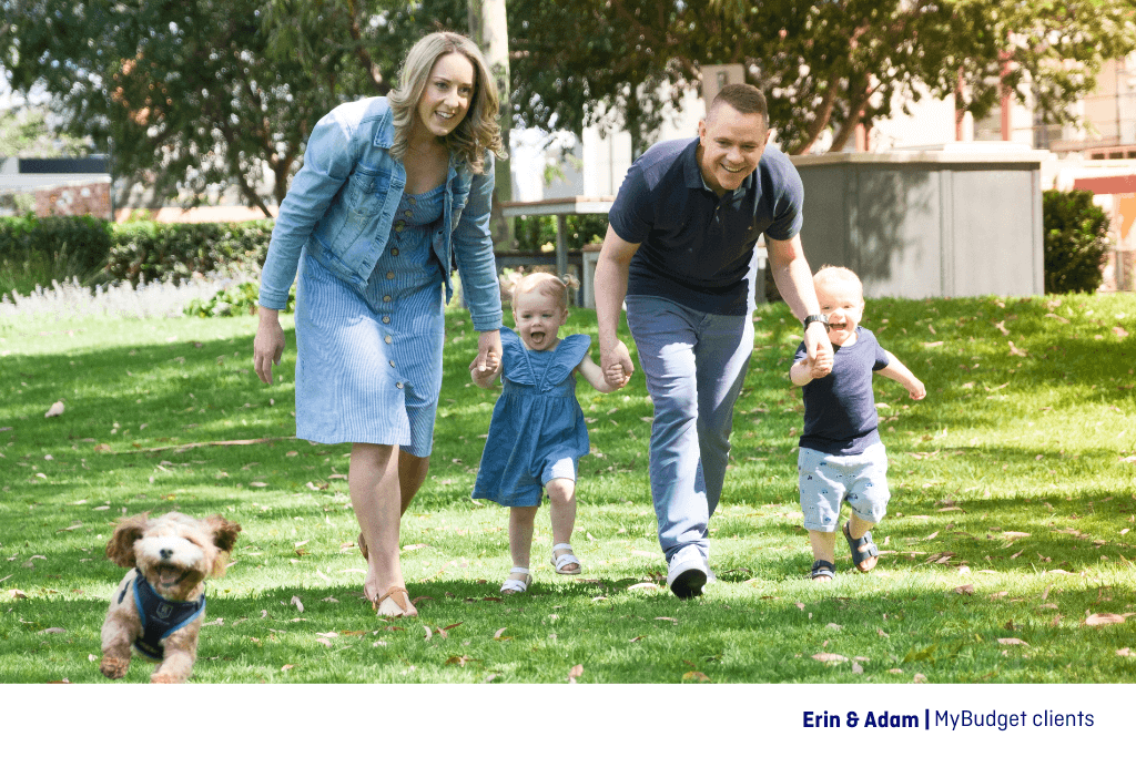 MyBudget clients Erin & Adam saved $70,000 for a house deposit in Australia.